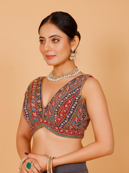 Georgette Zari Work Blouse - Roop Darshan