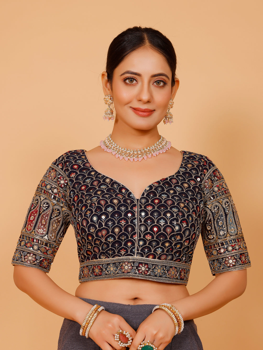 Georgette Blouse - Roop Darshan