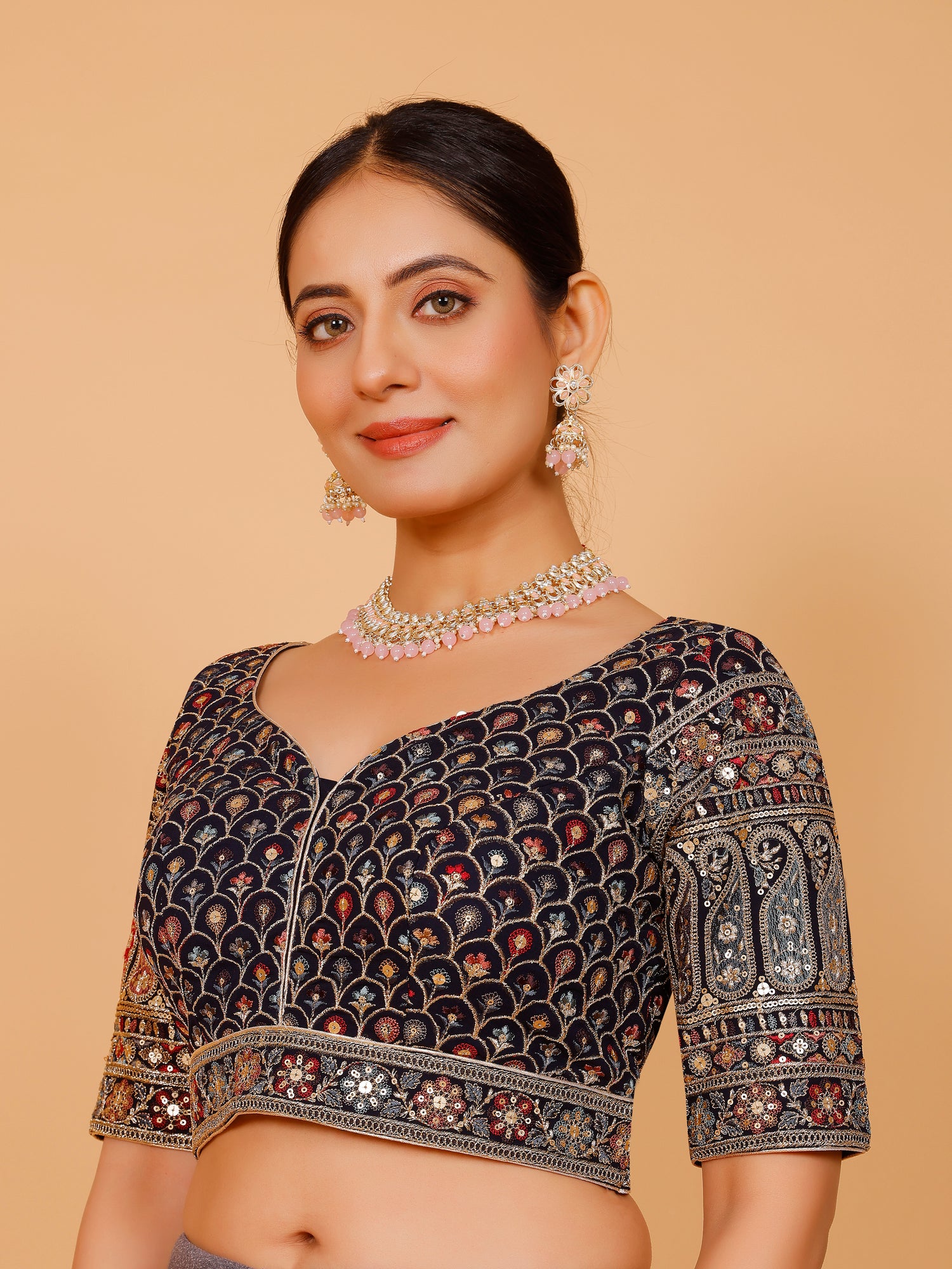 Georgette Blouse - Roop Darshan