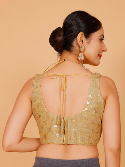 Silk Sequin Tiki Work Blouse - Roop Darshan