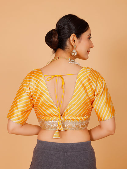 Silk Zari Tiki Work Blouse - Roop Darshan