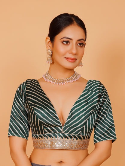 Silk Zari Tiki Work Blouse - Roop Darshan