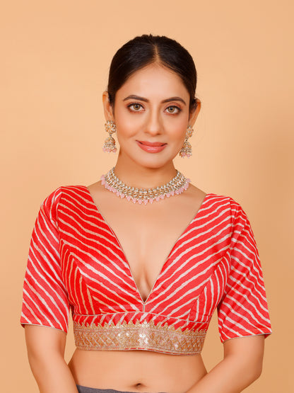 Silk Zari Tiki Work Blouse - Roop Darshan