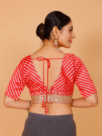 Silk Zari Tiki Work Blouse - Roop Darshan