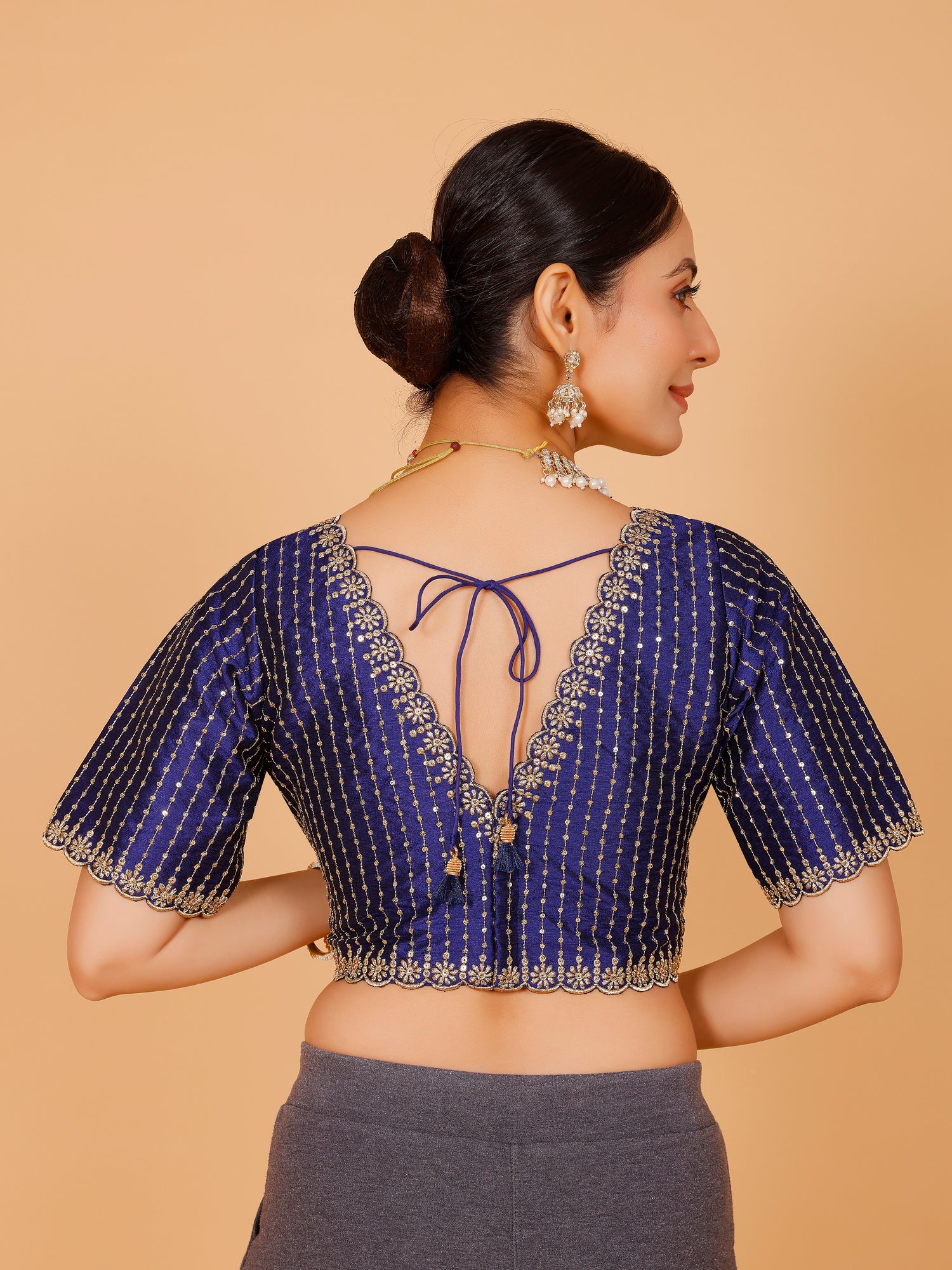 Silk Zari Work Blouse - Roop Darshan