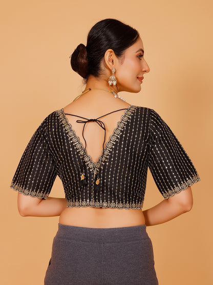 Silk Zari Work Blouse - Roop Darshan