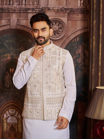 Mens Kurta Set With Jacket