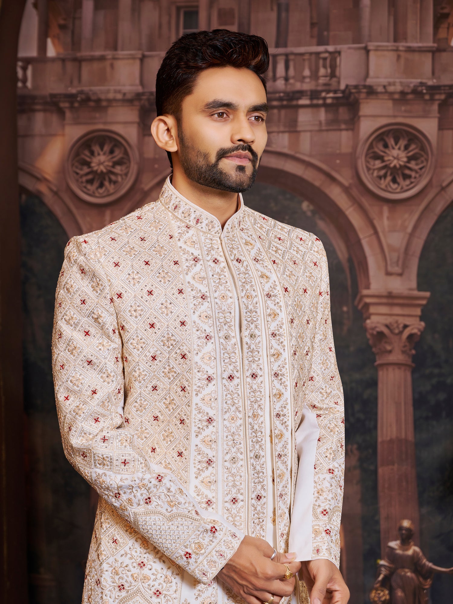 Mens Indo Western Suit - Roop Darshan