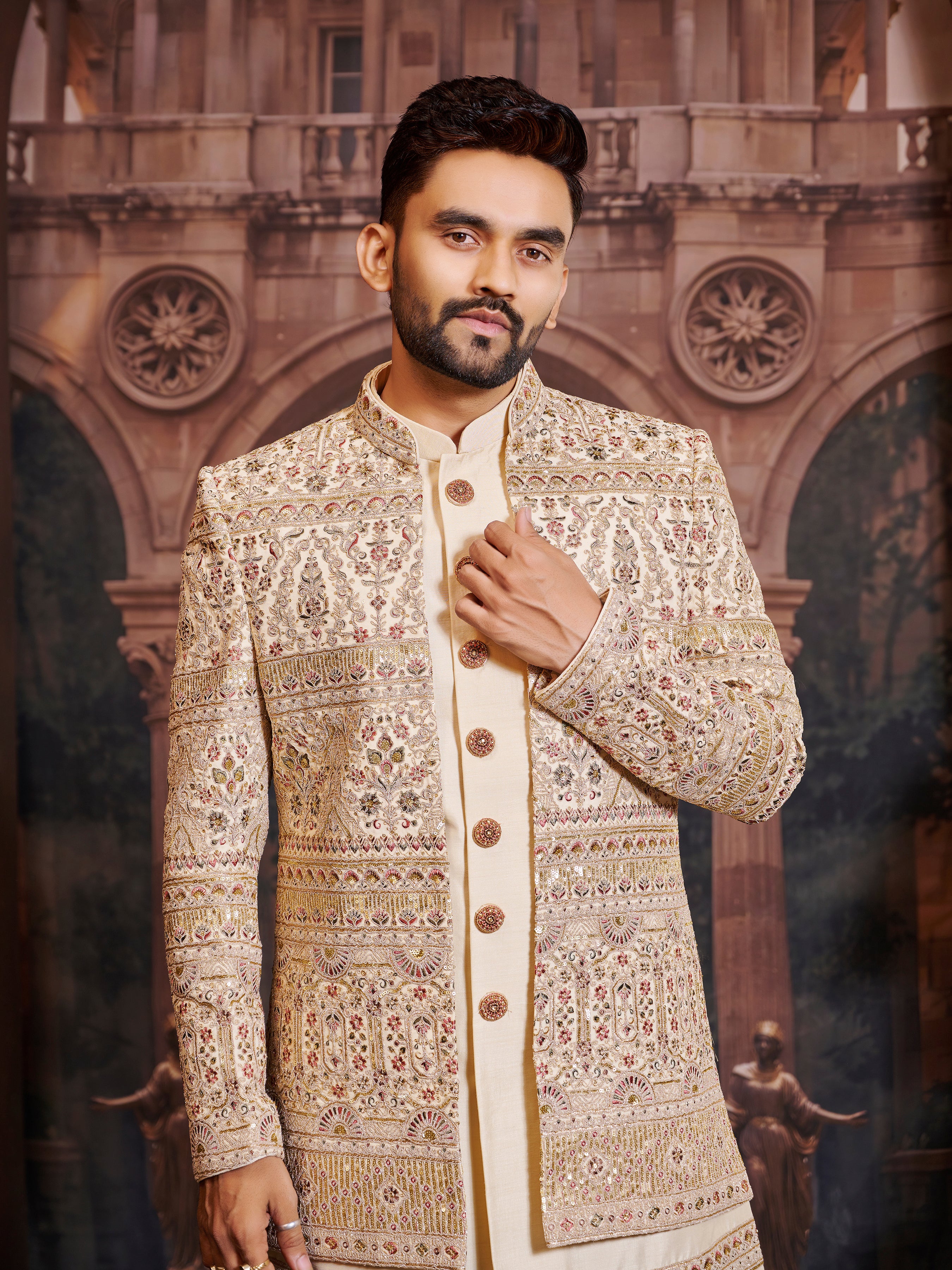Mens Indo Western Suit - Roop Darshan