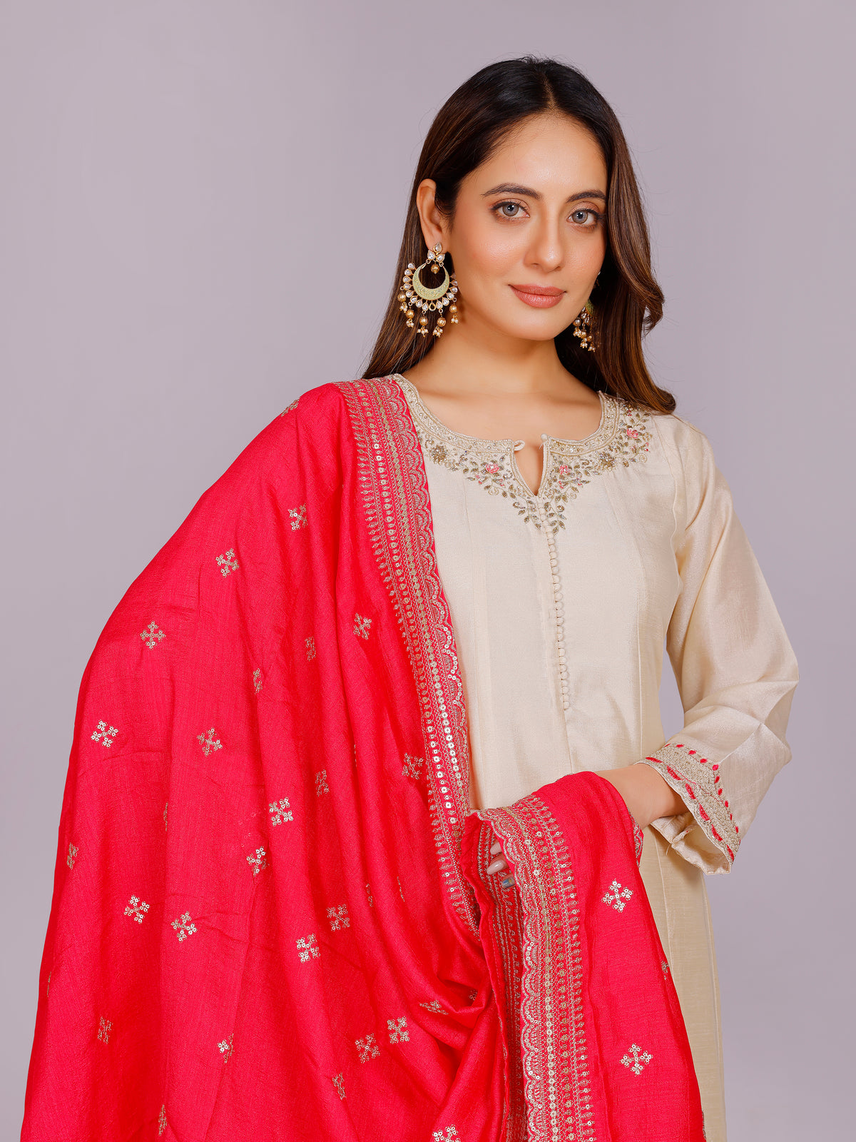 Ashita Silk Straight Suit