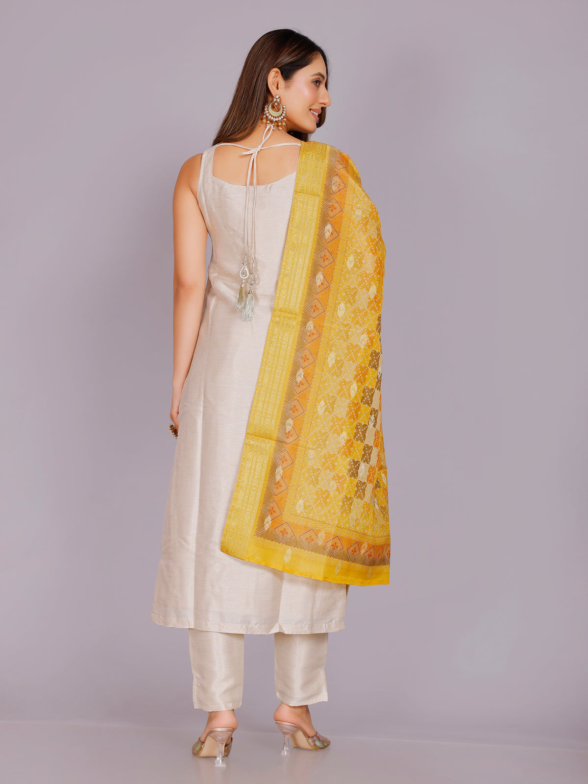 Sailee Silk Straight Kamiz &amp; Pant