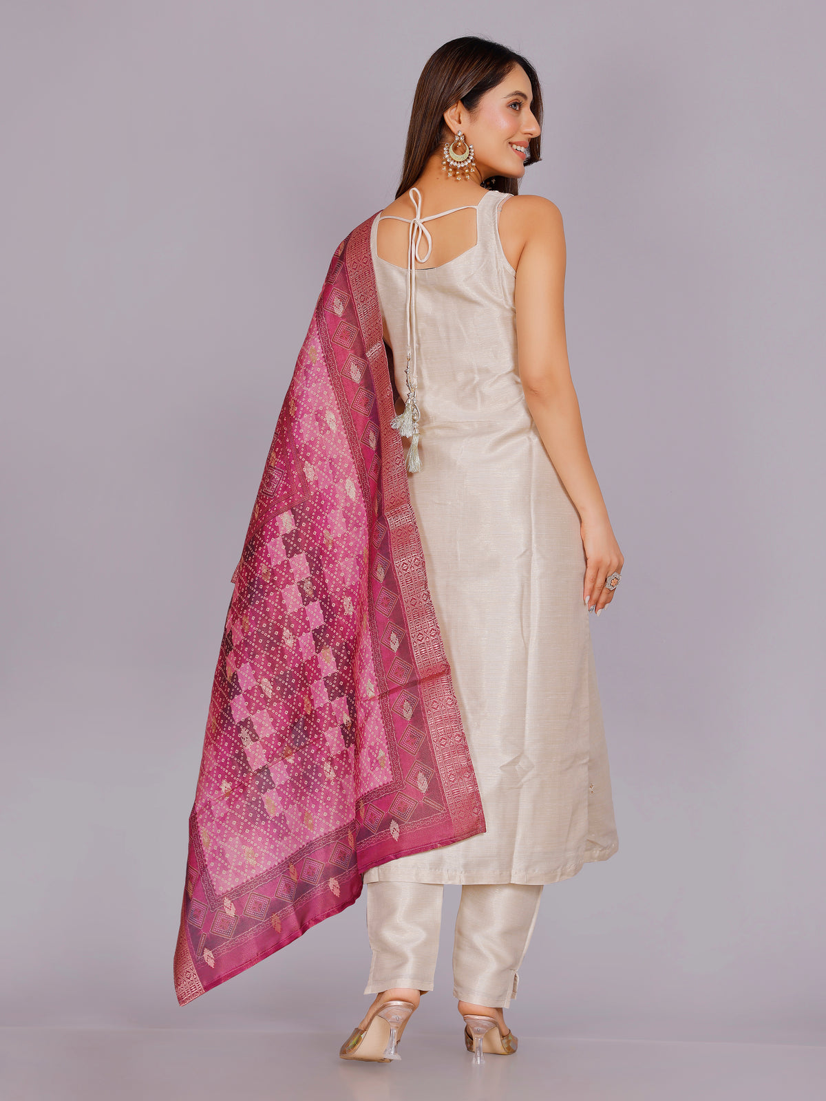 Sailee Silk Straight Kamiz &amp; Pant