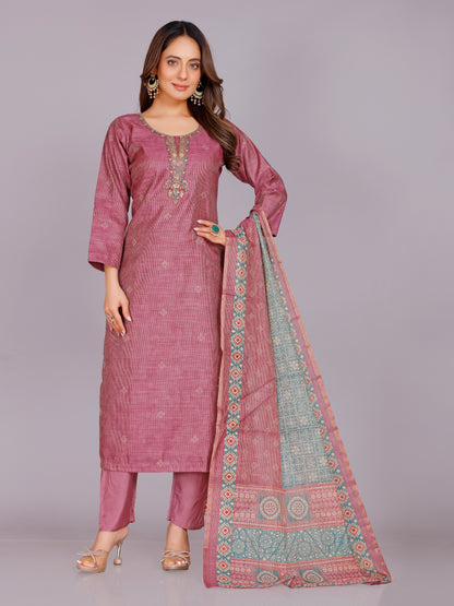 Asavari Silk Straight Suit