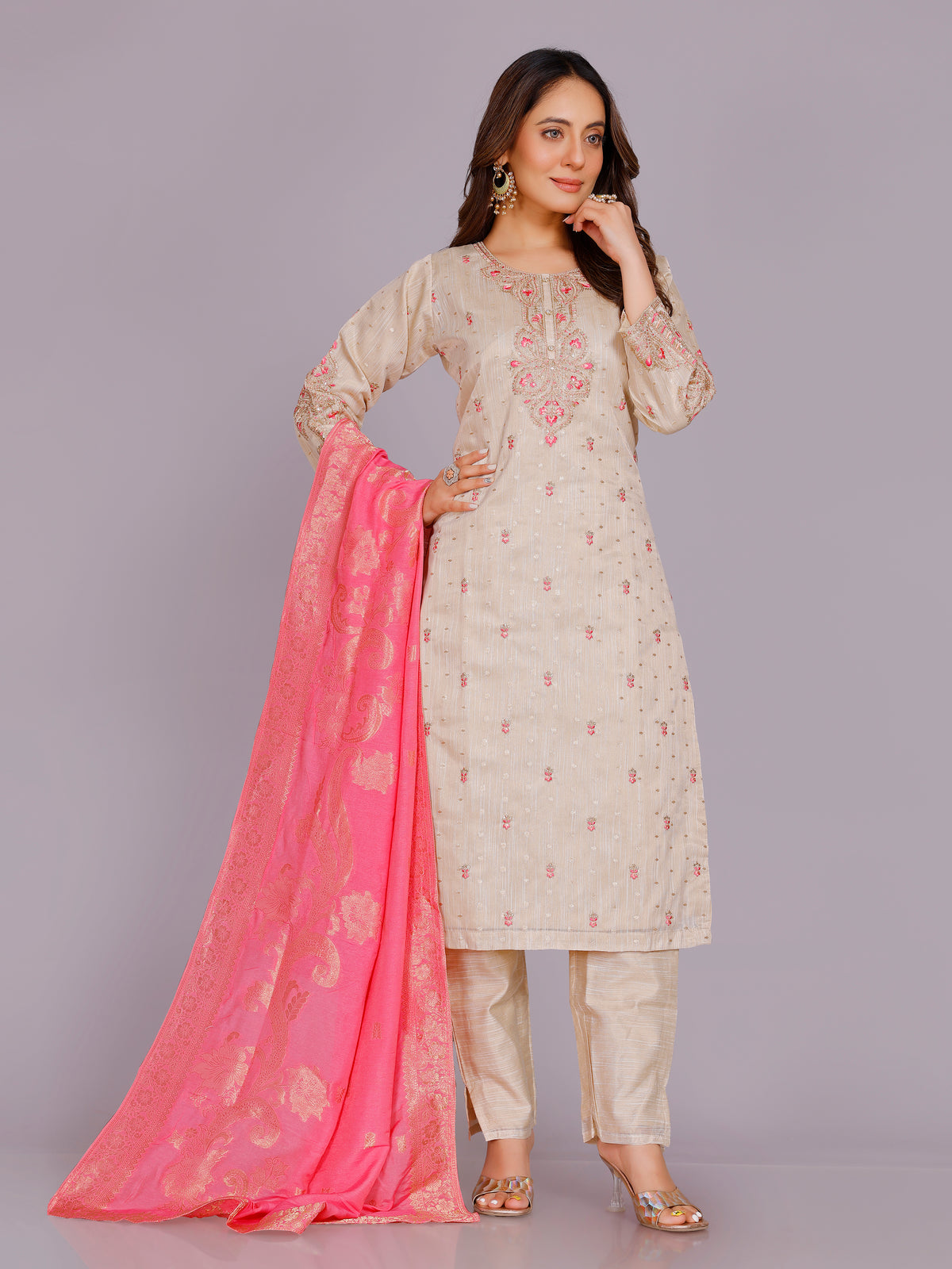 Vedika Silk Kamiz &amp;Pant