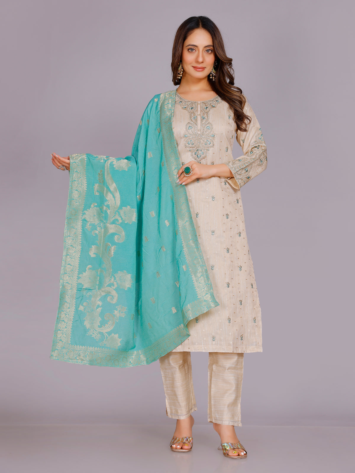 Vedika Silk Kamiz &amp;Pant