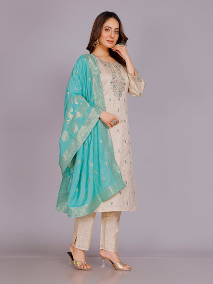 Vedika Silk Kamiz &amp;Pant