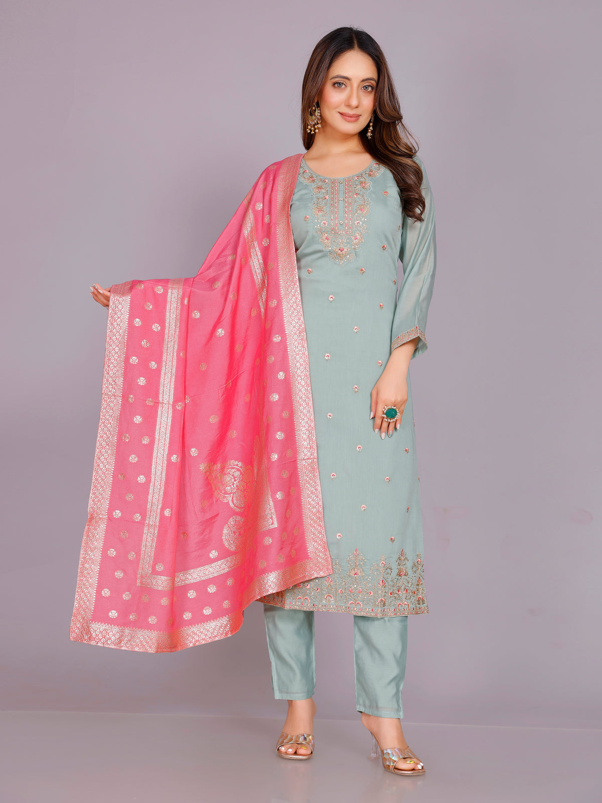 Paridhi Silk Straight Suit