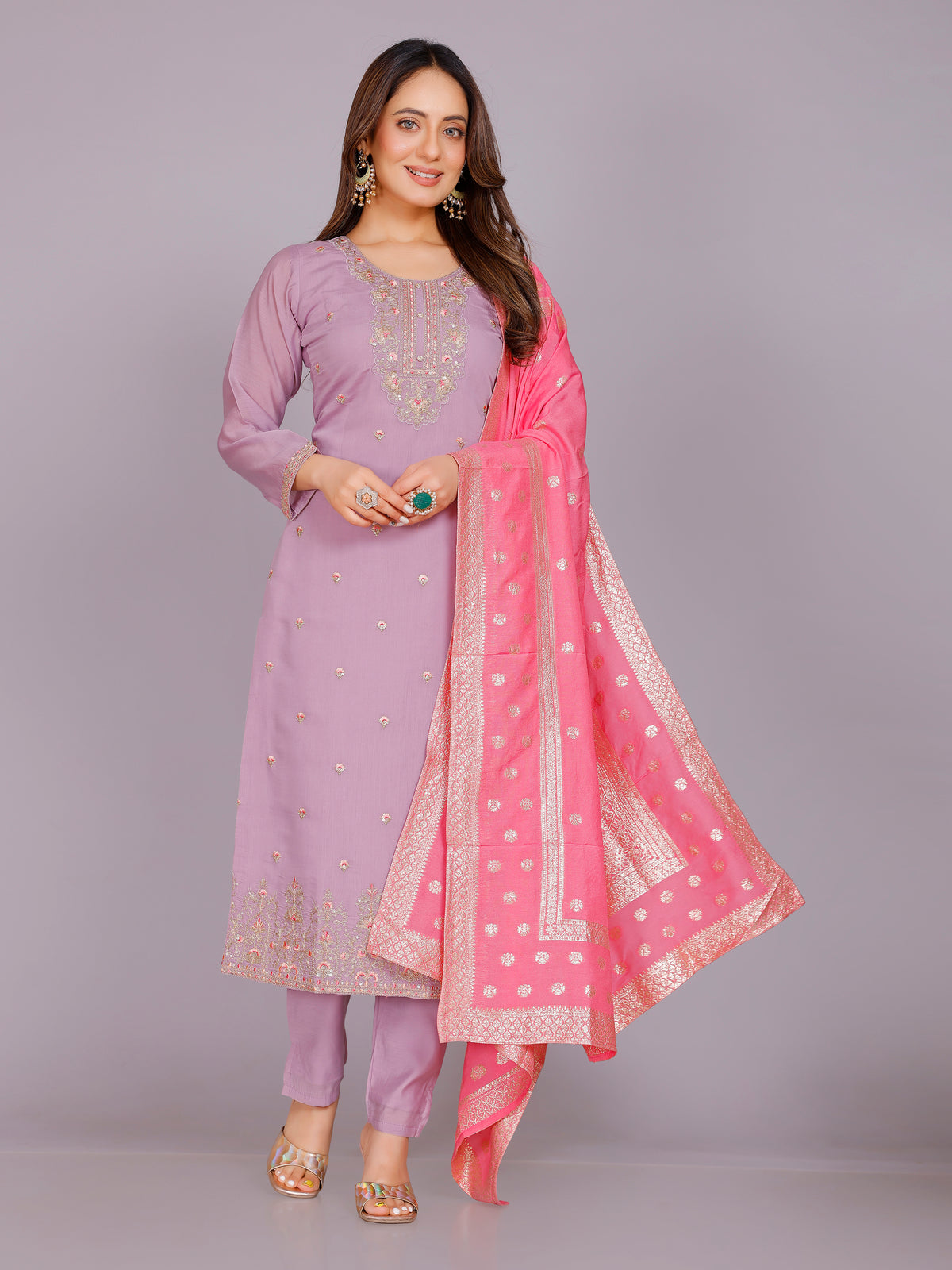 Paridhi Silk Straight Suit