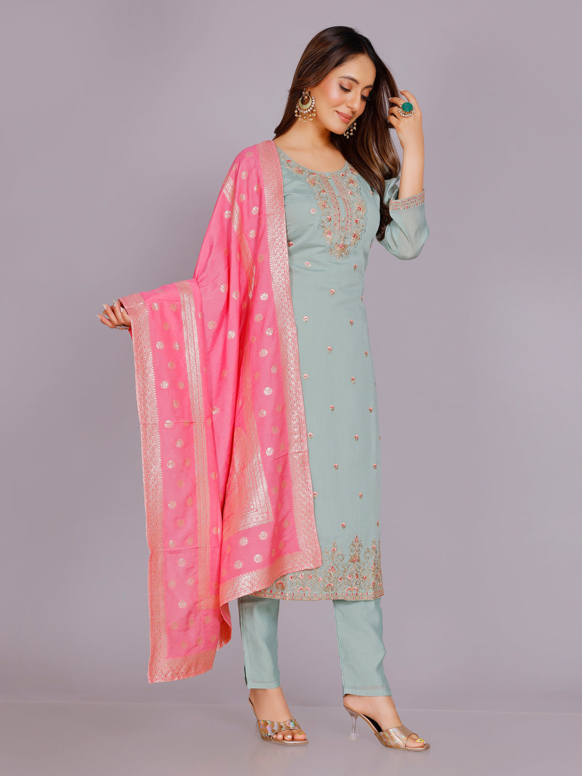 Paridhi Silk Straight Suit