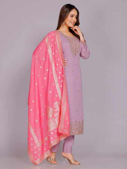 Paridhi Silk Straight Suit