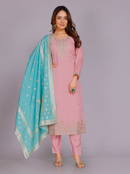 Paridhi Silk Straight Suit