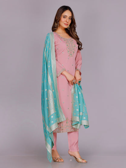 Paridhi Silk Straight Suit