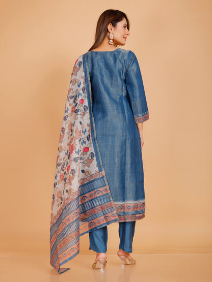 Disha Silk Straight Kamiz &amp; Pant
