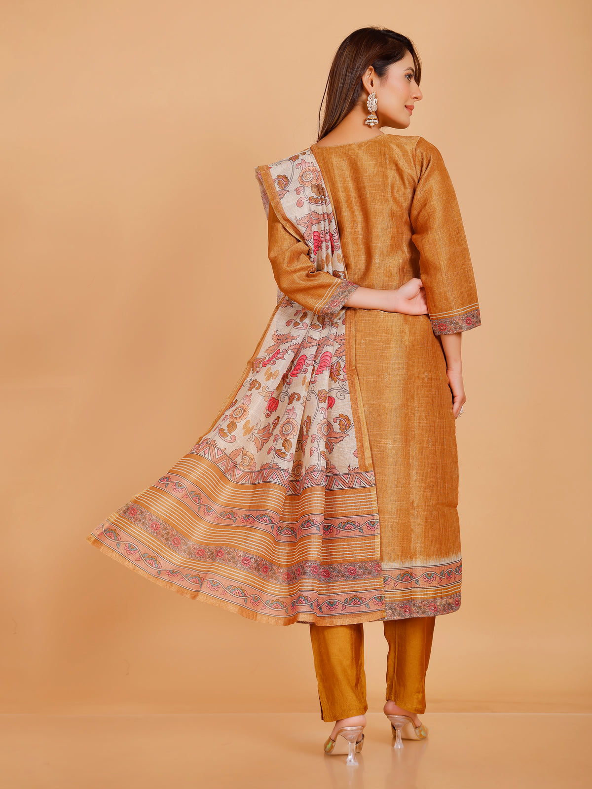 Disha Silk Straight Kamiz &amp; Pant
