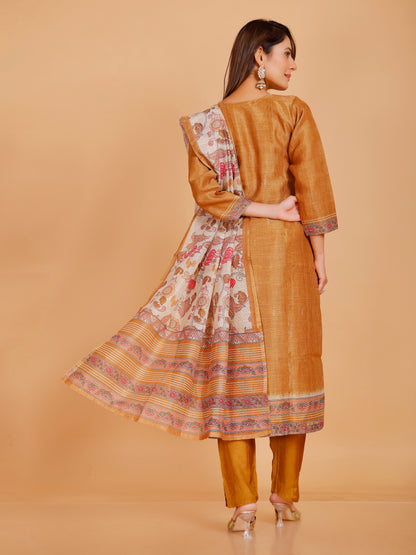 Disha Silk Straight Kamiz &amp; Pant