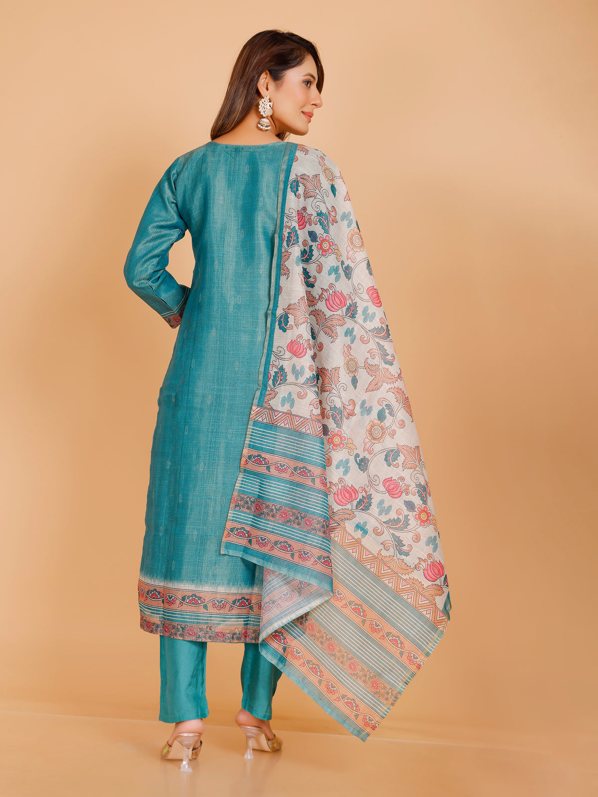 Disha Silk Straight Kamiz &amp; Pant