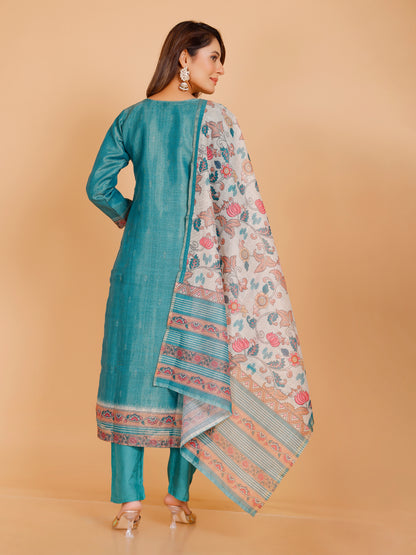 Disha Silk Straight Kamiz &amp; Pant
