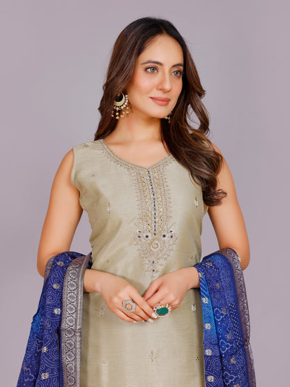 Tanisha Silk Kamiz &amp;Pant