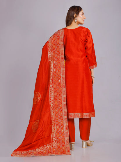 Mahima Silk Straight Kamiz &amp; Pant