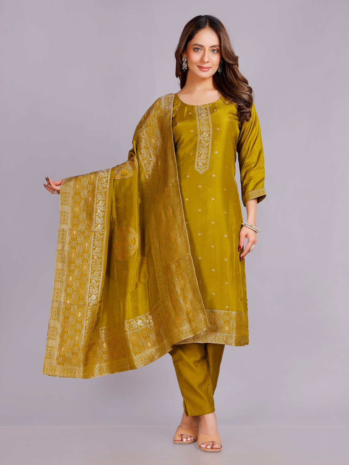 Mahima Silk Straight Kamiz &amp; Pant