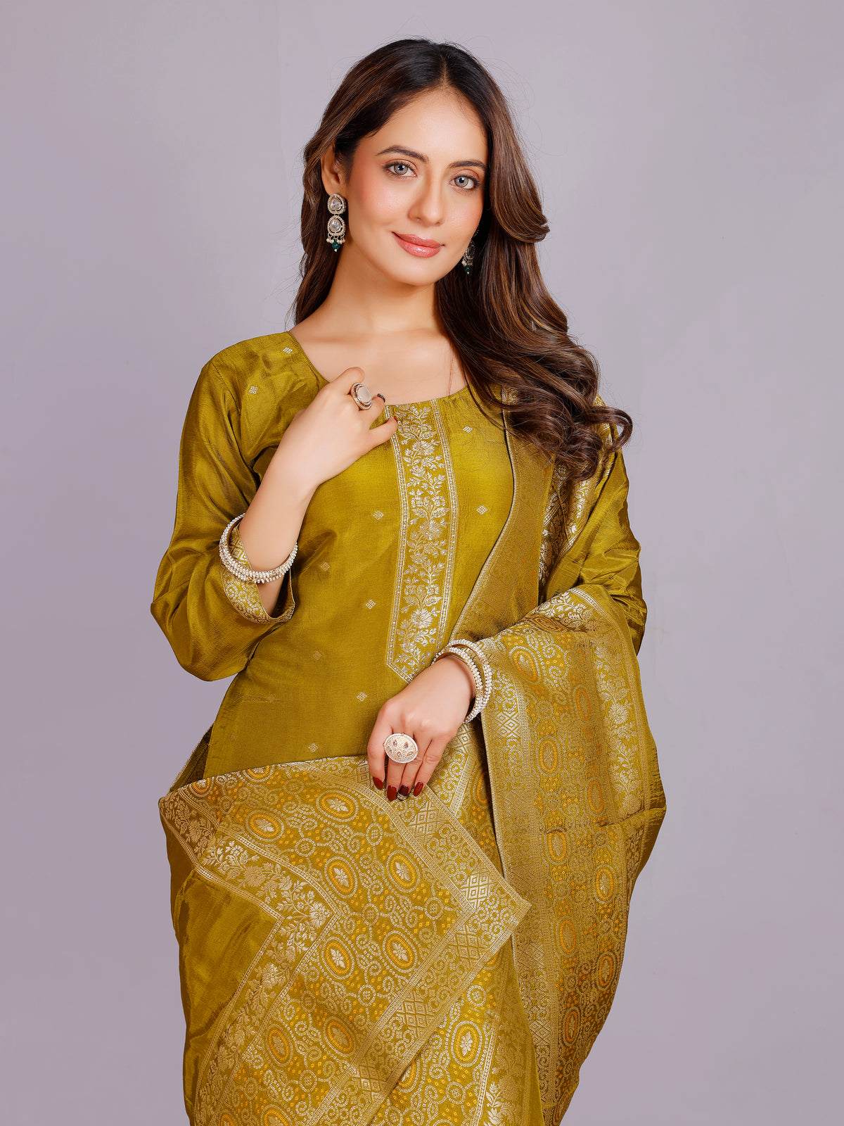 Mahima Silk Straight Kamiz &amp; Pant