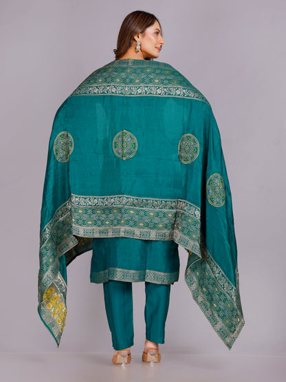 Mahima Silk Straight Kamiz &amp; Pant