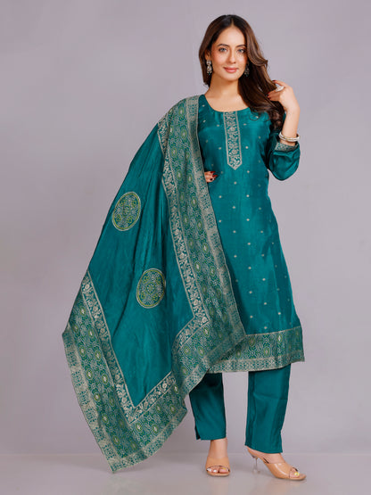 Mahima Silk Straight Kamiz &amp; Pant