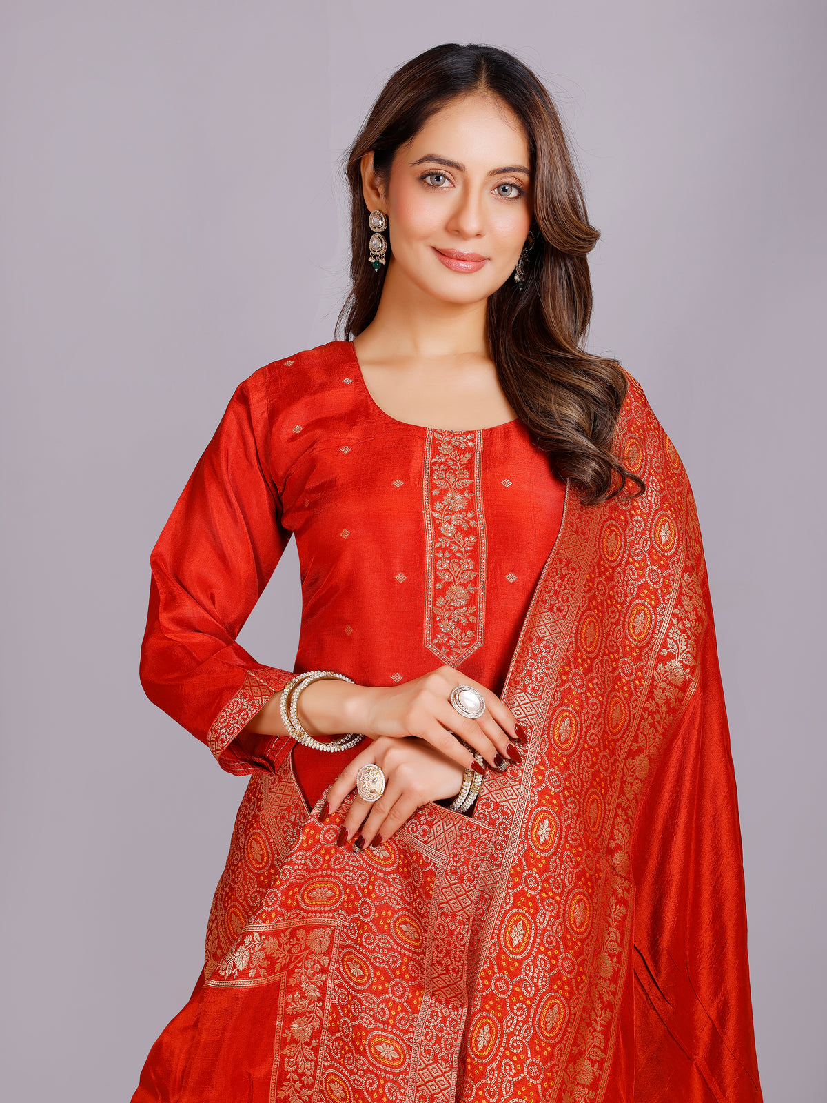 Mahima Silk Straight Kamiz &amp; Pant