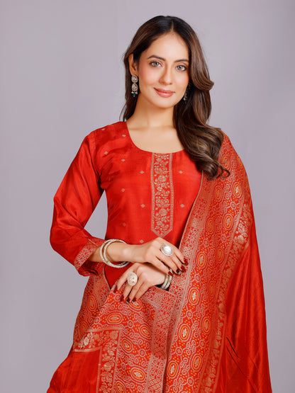 Mahima Silk Straight Kamiz &amp; Pant