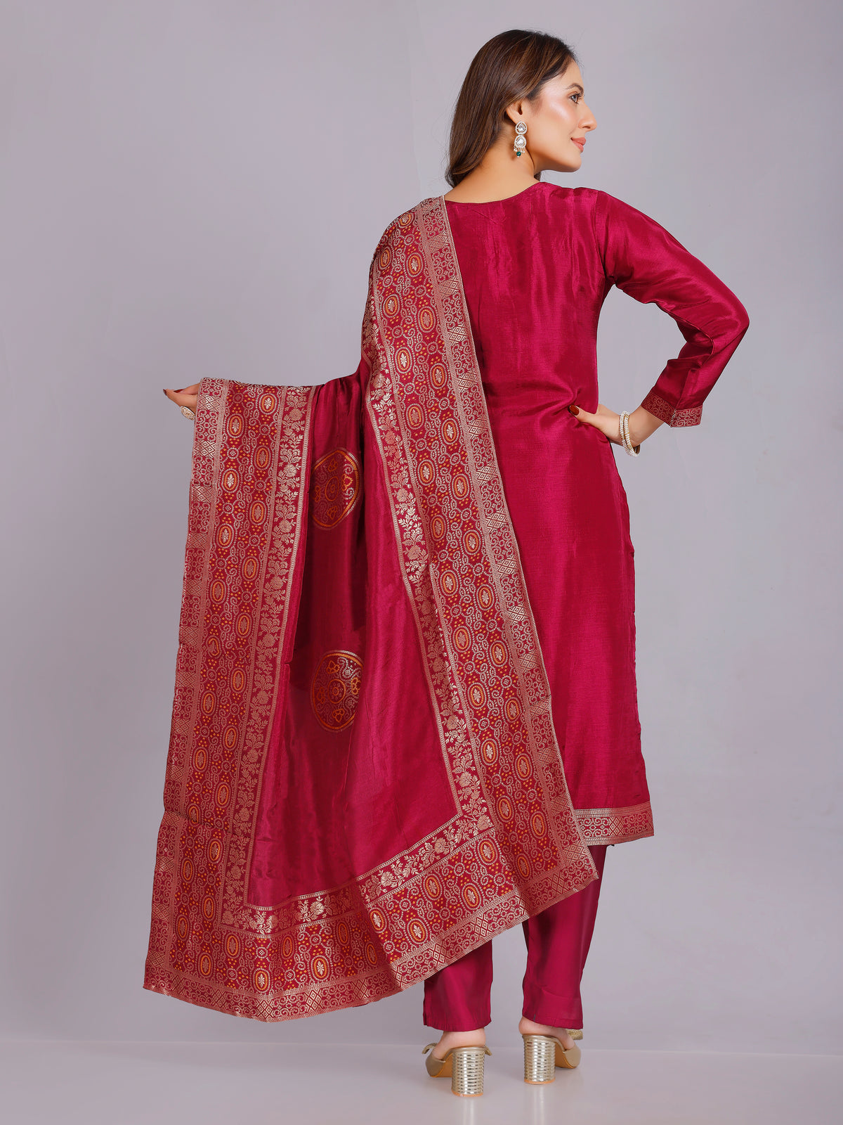 Mahima Silk Straight Kamiz &amp; Pant