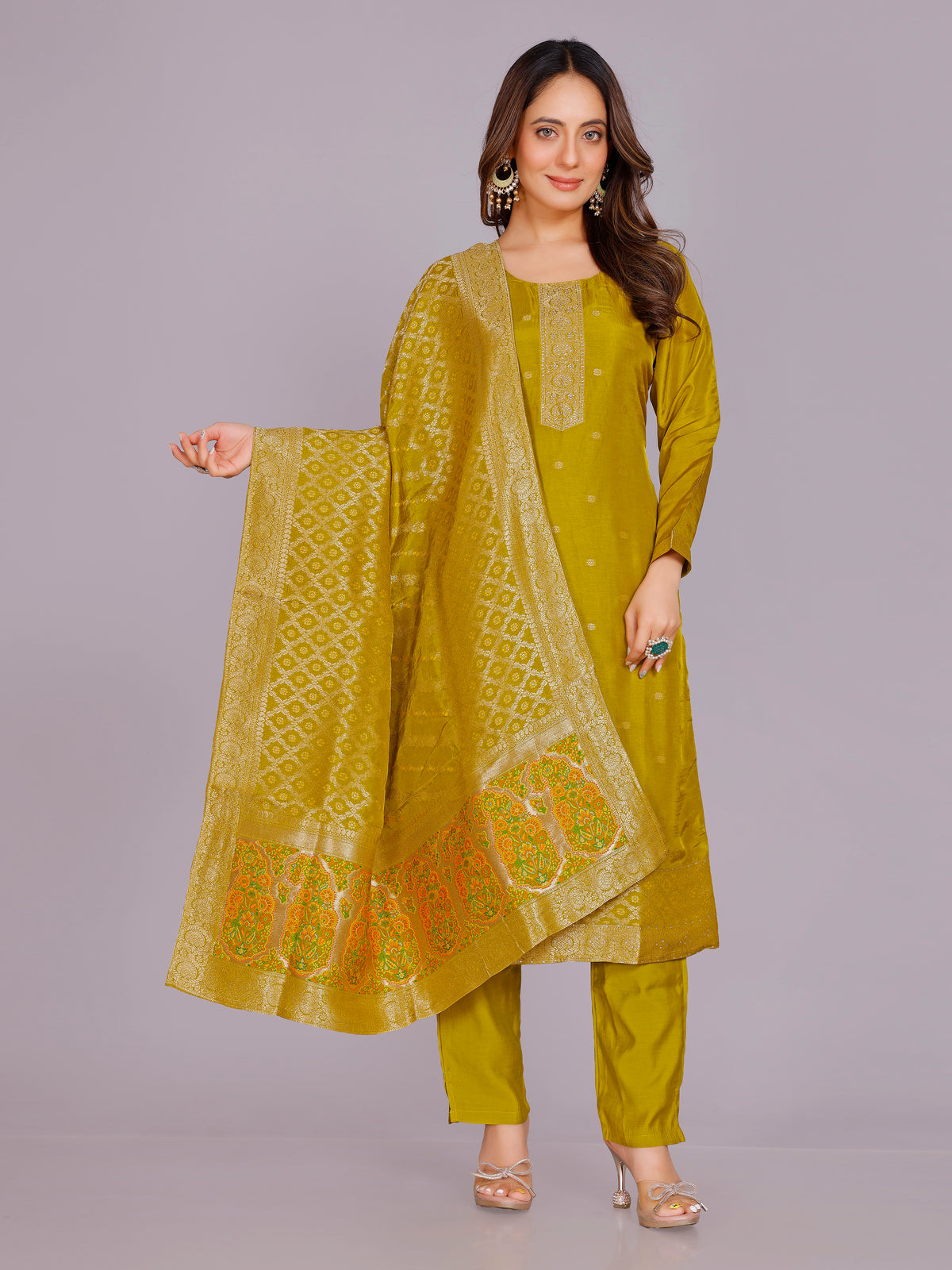 Ameeta Silk Kamiz &amp; Pant
