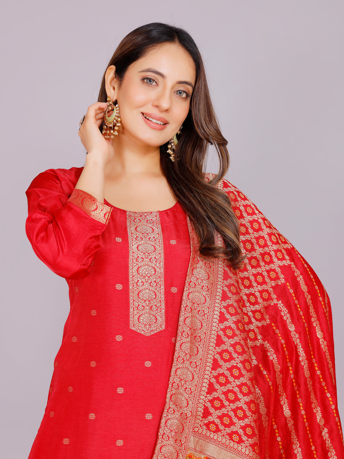 Ameeta Silk Kamiz &amp; Pant