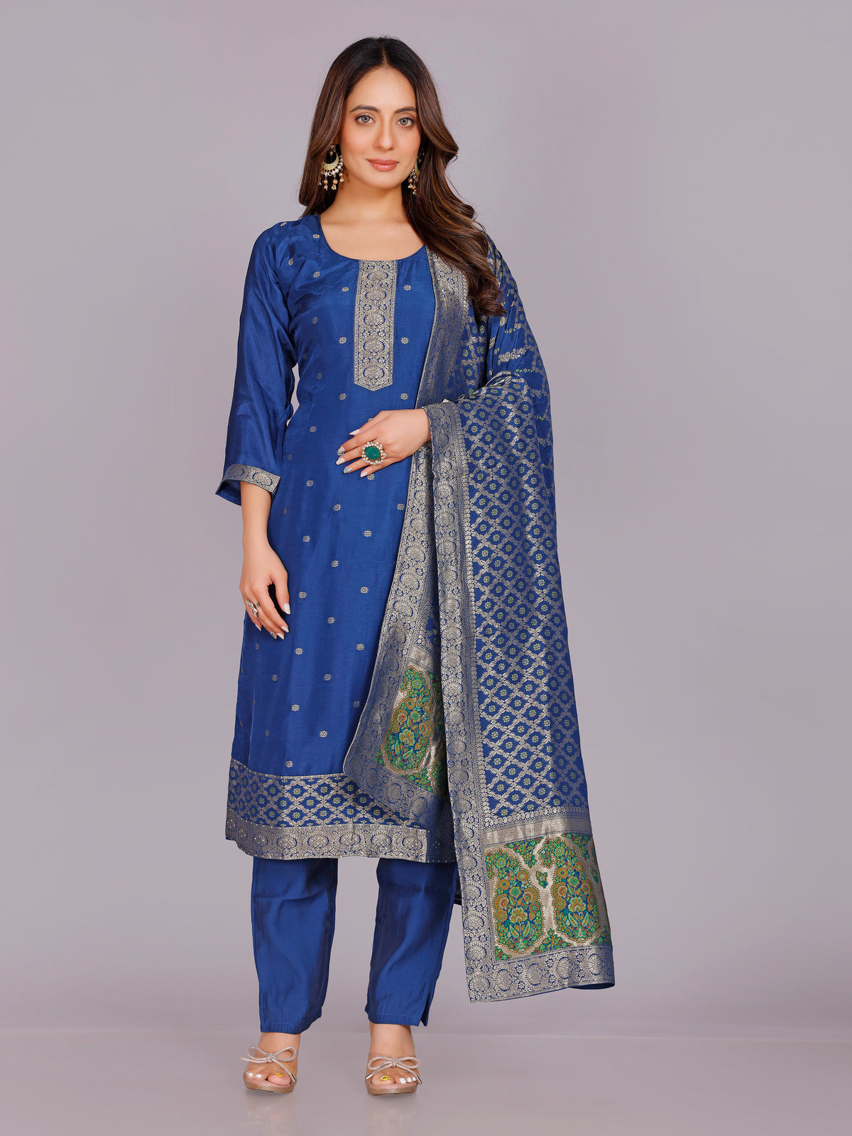 Ameeta Silk Kamiz &amp; Pant