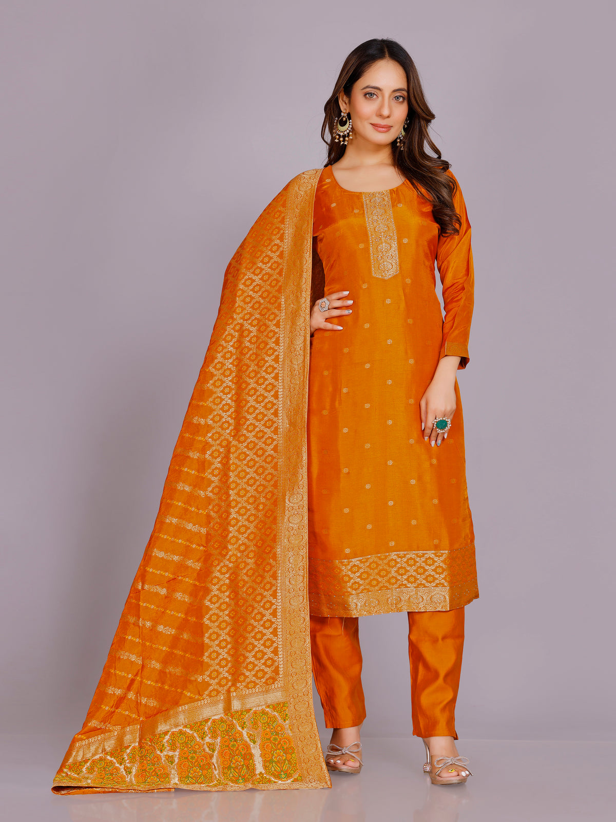 Ameeta Silk Kamiz &amp; Pant