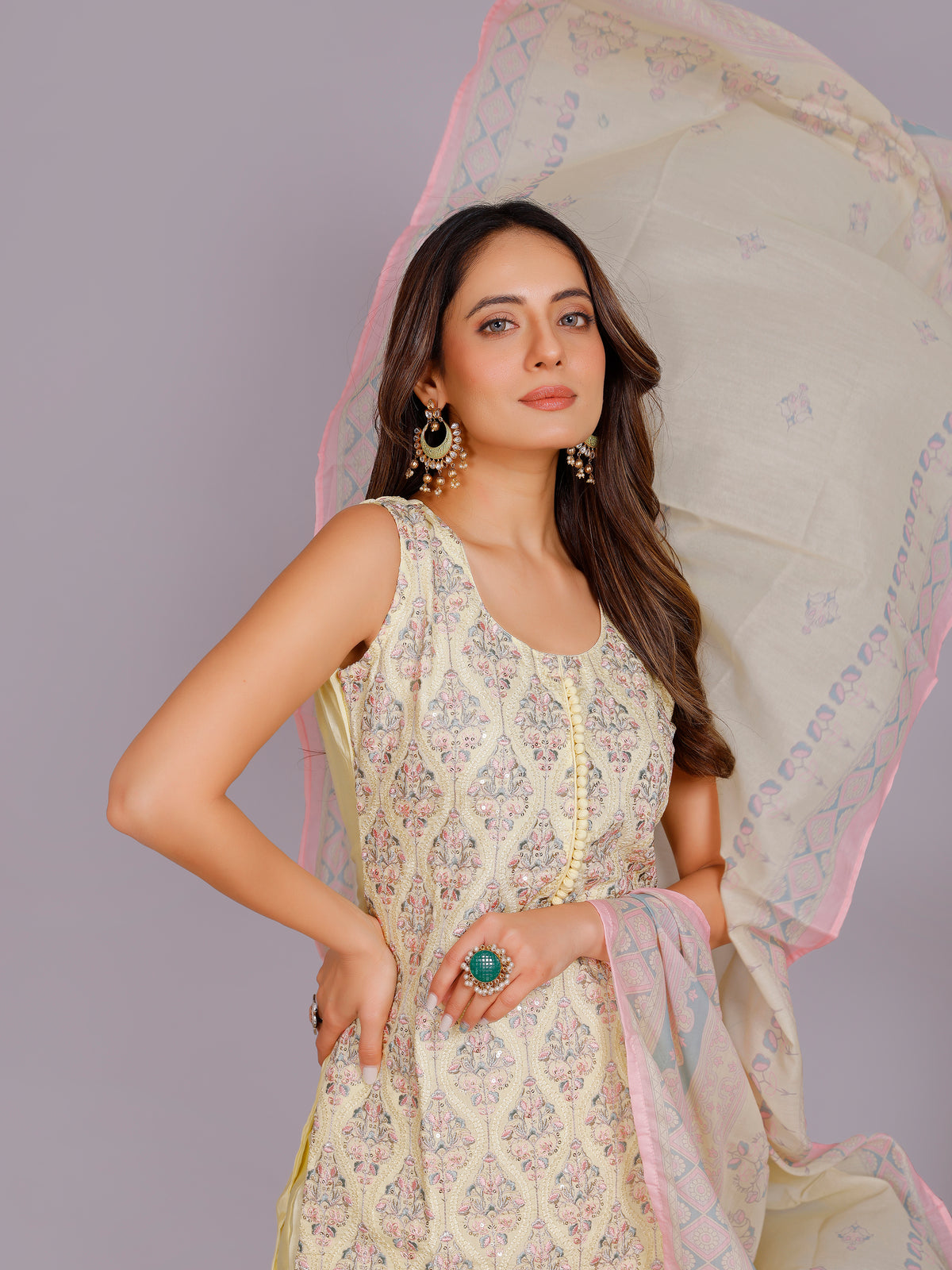 Rahi Silk Resham Work Suit