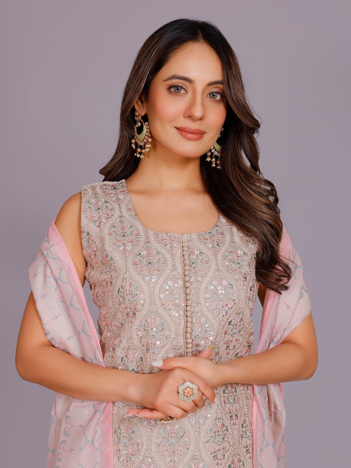 Rahi Silk Resham Work Suit