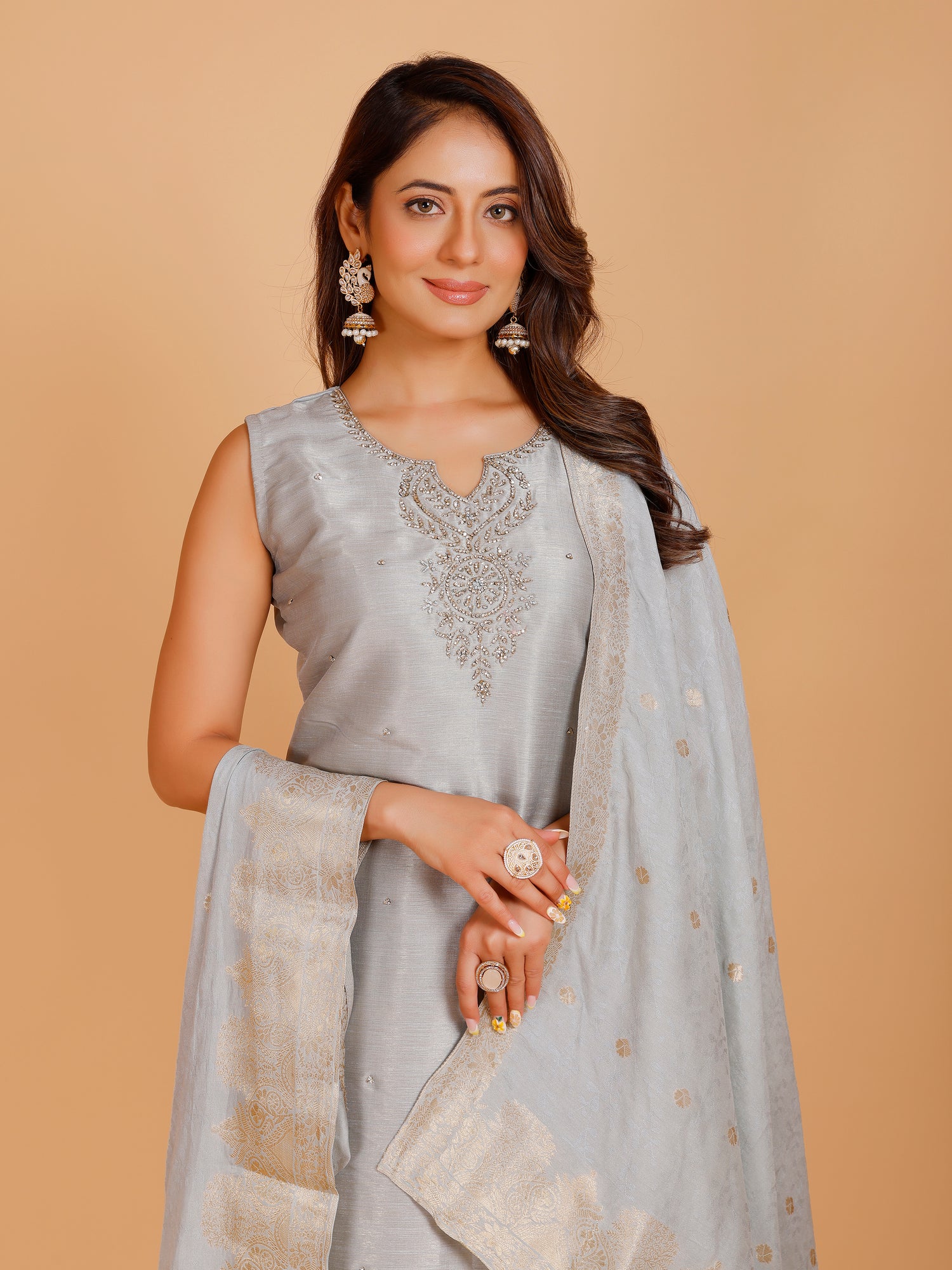 Rashi Silk Straight Kamiz &amp; Pant