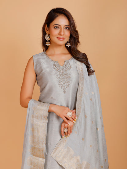 Rashi Silk Straight Kamiz &amp; Pant