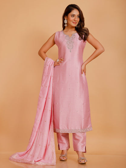 Rashi Silk Straight Kamiz &amp; Pant