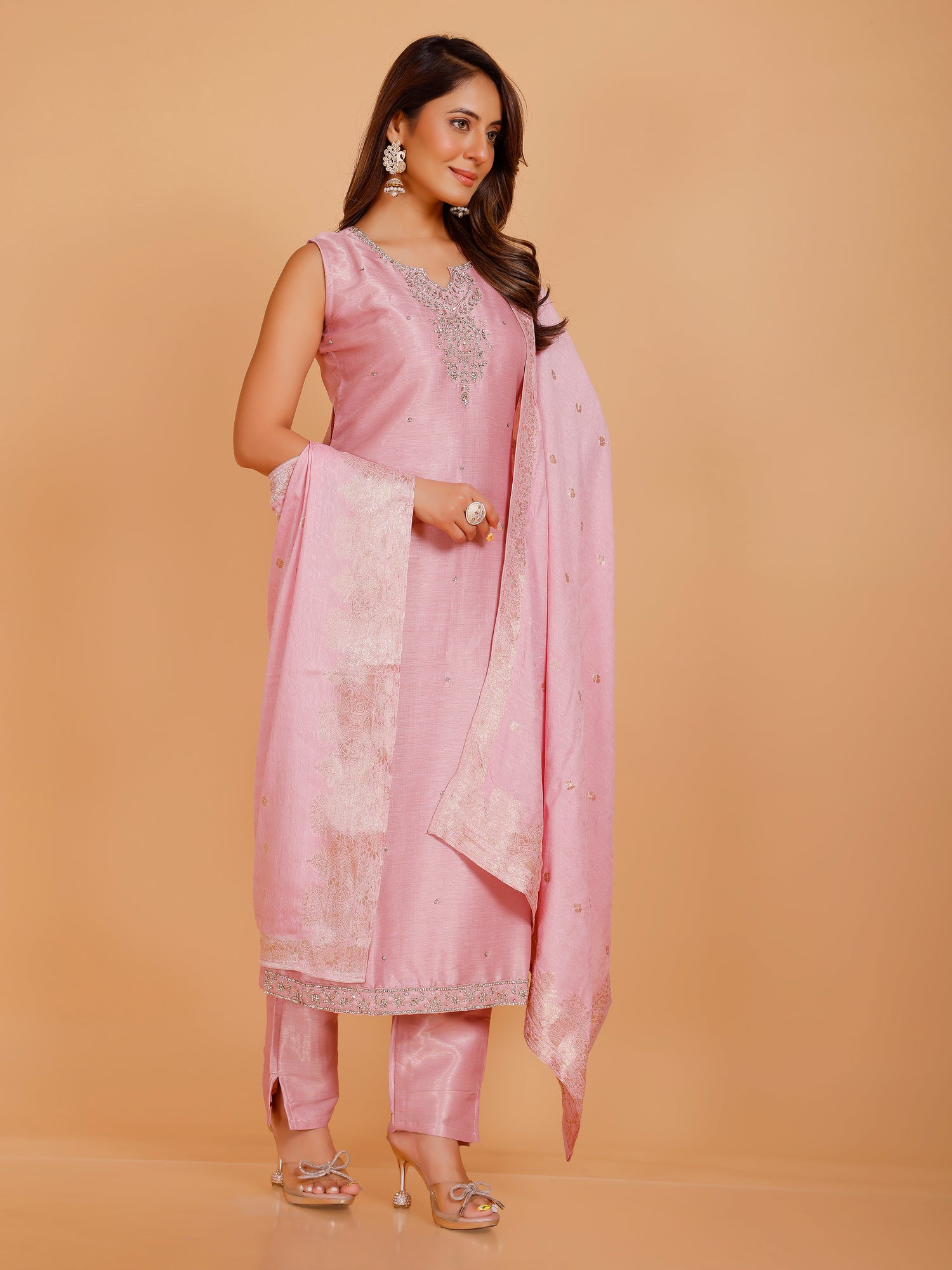 Rashi Silk Straight Kamiz &amp; Pant